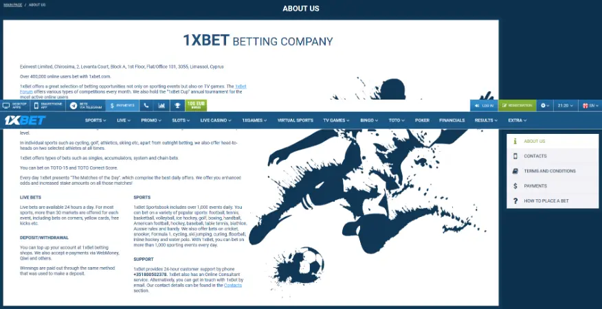 1XBET là thương hiệu cá cược Quốc tế uy tín